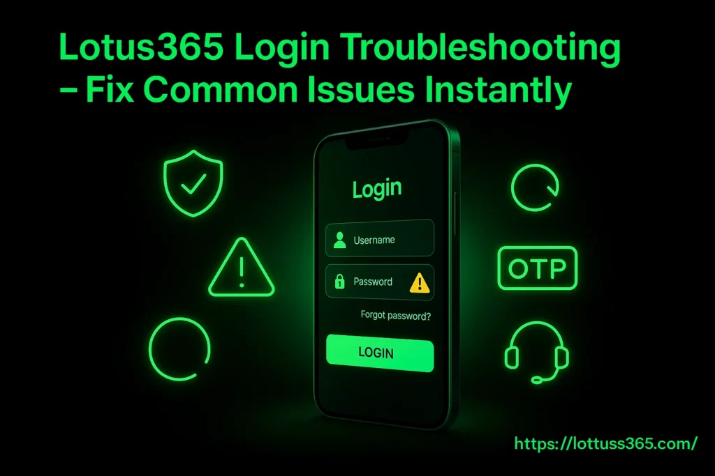 Resolving Lotus365 Login Problems